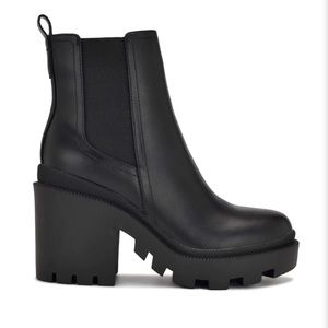 Nine West Forme Chelsea Lug Sole Booties, size 8.5